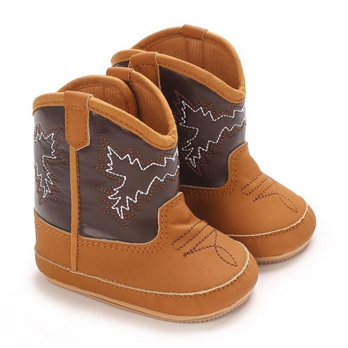 Spring and Autumn style baby shoes for men and women aged 0-1 retro soft rubber sole anti slip wear-resistant and lightweight short boots