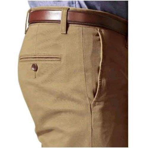 Men's Designer Stretching Non-Fading Khaki Pants - Brown