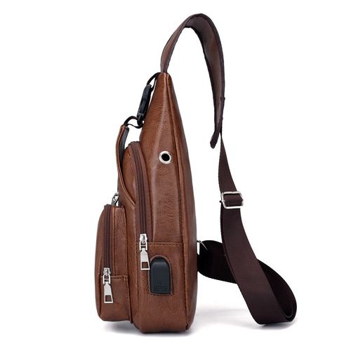 Mateamoda Men Bags Chest Bags Crossbody Bags Shoulder Bags USB Sling Satchel