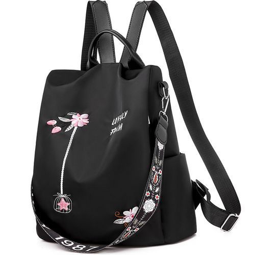New Embroidery Waterproof Oxford Women Backpack
