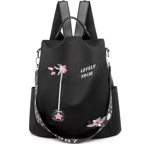 New Embroidery Waterproof Oxford Women Backpack