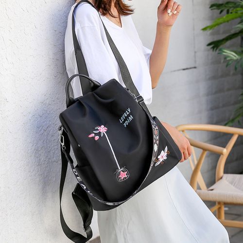 New Embroidery Waterproof Oxford Women Backpack