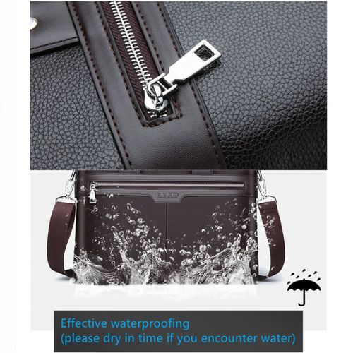 Men's Business Briefcase,Diagonal Handbag,Shoulder Bag,Computer Bag,Handbag - Brown