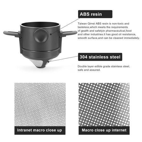 Folding Portable Hand Brewed Coffee Filter, Coffee Dripper