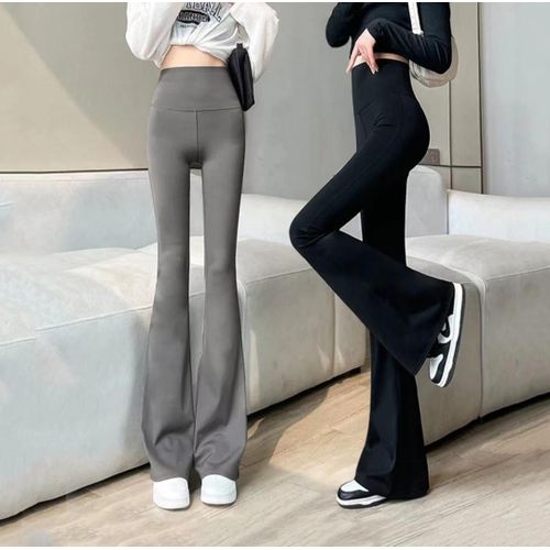 Loudspeaked wide leg shark pants for women's outerwear in autumn spring. High waisted, lengthened,