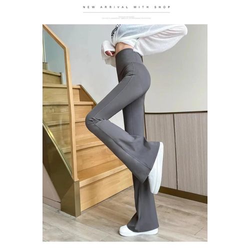 Loudspeaked wide leg shark pants for women's outerwear in autumn spring. High waisted, lengthened,