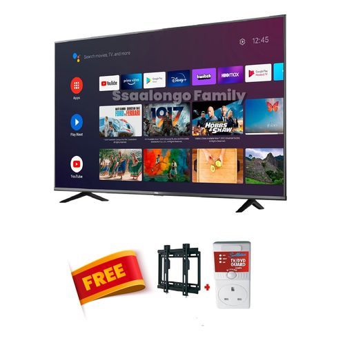 ADH 32 Inch Semi Smart Free-To-Air  LED HD TV + Free TV Guard + Free Wall Mount Bracket - Black