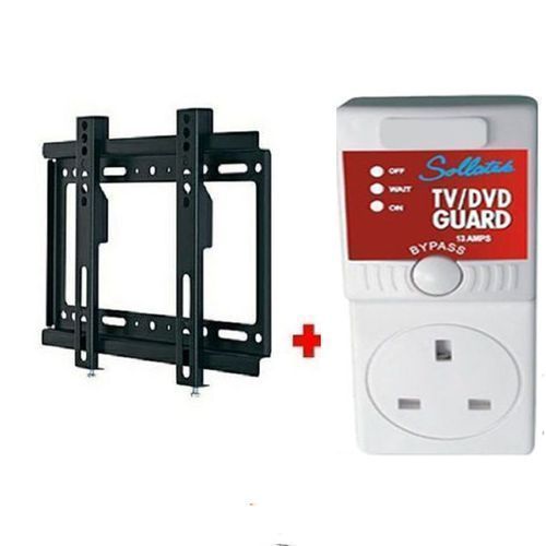 ADH 32 Inch Semi Smart Free-To-Air  LED HD TV + Free TV Guard + Free Wall Mount Bracket - Black