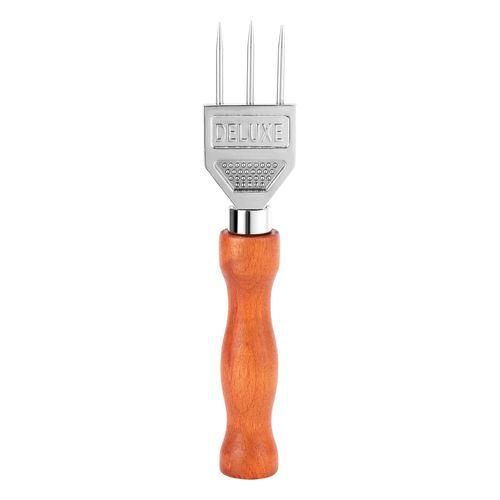 915 Generation Ice Pick  Sturdy Ice with Solid Wood Handle 304 Stainless Steel Three Pronged Ice Crusher for Bartender