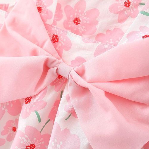 Fashion Bow Baby Dress Sling Dresses Baby Clothes Kids Clothes Hat