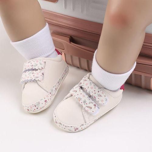 Spring And Autumn Season Newborn Infants And Children 01 Year Old Girl Baby Sneakers Shoes Fashion Versatile Velcro Non Slip Walking Shoes