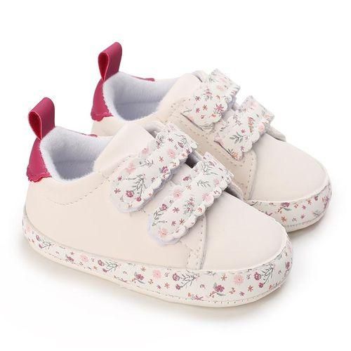 Spring And Autumn Season Newborn Infants And Children 01 Year Old Girl Baby Sneakers Shoes Fashion Versatile Velcro Non Slip Walking Shoes