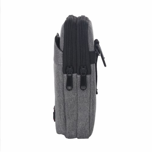 General Men's Cell Phone Waist Bag-grey