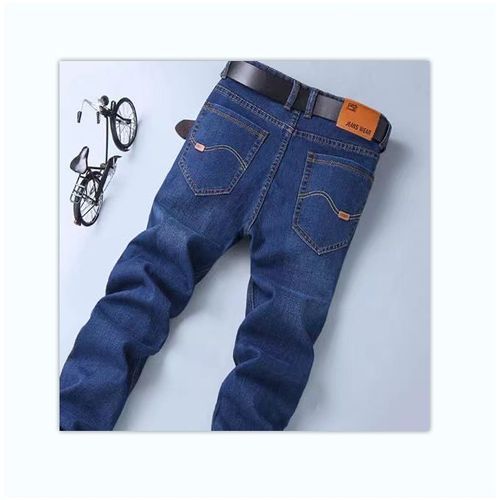 2 Pieces (Black +Navy) = 6999 Men Trouser Loose Trendy Overalls Pants Jeans
