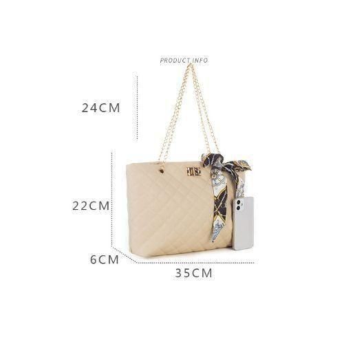 Chain Handbag Women Shoulder Bag Large Capacity Lady Tote Zipper
