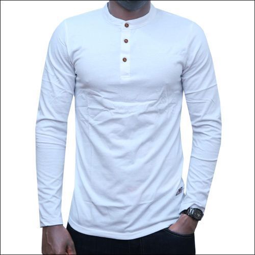 Other Men's Long Sleeved Casual T-shirt - White