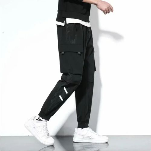 Men Lightweight Summer Pants Multi-pocketcargo Pants Loose Fit Casual