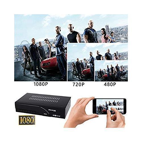 Phelistar DVB T2, Full HD 1080 Free to Air Decoder - Black