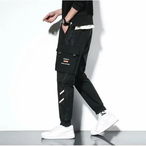 Men Lightweight Summer Pants Multi-pocketcargo Pants Loose Fit Casual