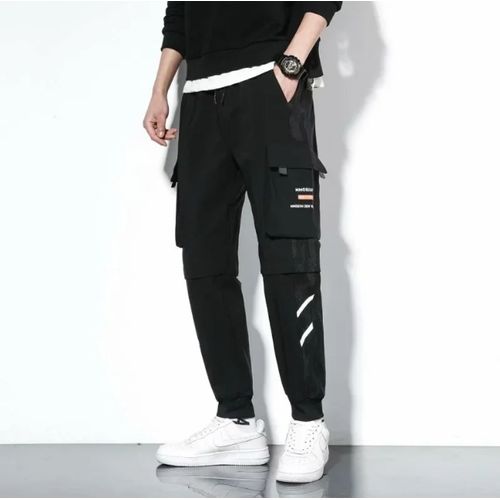 Men Lightweight Summer Pants Multi-pocketcargo Pants Loose Fit Casual