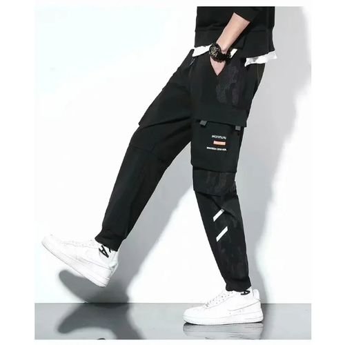 Men Lightweight Summer Pants Multi-pocketcargo Pants Loose Fit Casual