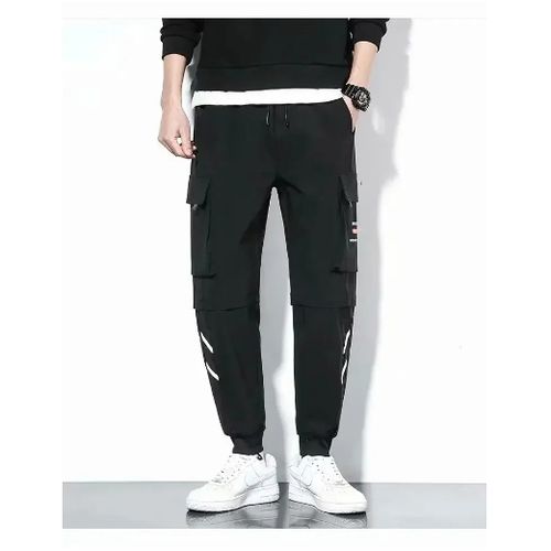 Men Lightweight Summer Pants Multi-pocketcargo Pants Loose Fit Casual