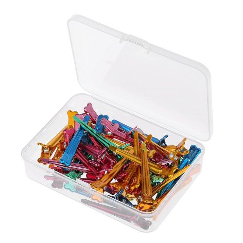 Colorful Hair Clips Steel Flat Prong Alligator Metal Single Hair Clamp Barrette for Bows DIY Accessories Hairpins NO5137