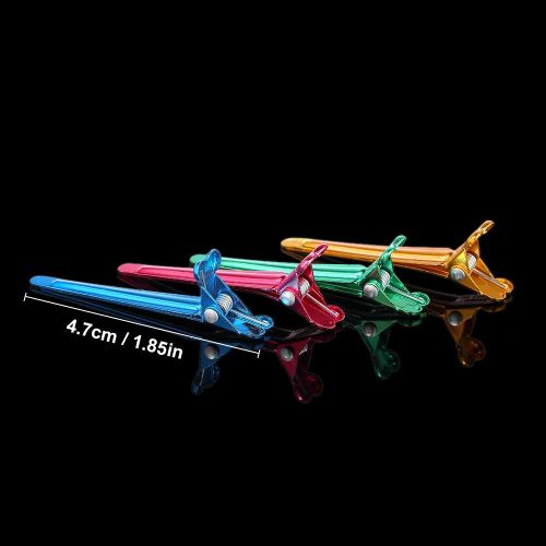 Colorful Hair Clips Steel Flat Prong Alligator Metal Single Hair Clamp Barrette for Bows DIY Accessories Hairpins NO5137