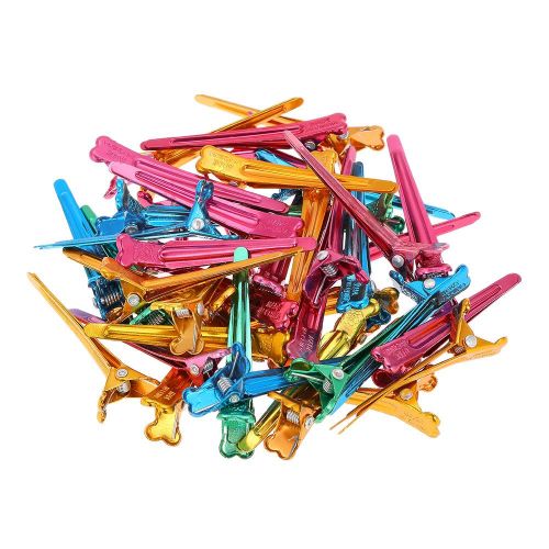 Colorful Hair Clips Steel Flat Prong Alligator Metal Single Hair Clamp Barrette for Bows DIY Accessories Hairpins NO5137