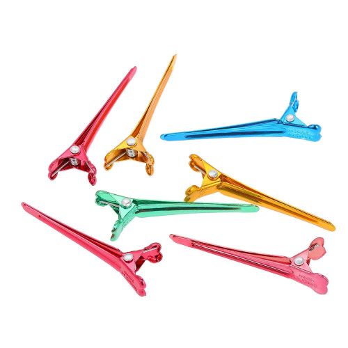 Colorful Hair Clips Steel Flat Prong Alligator Metal Single Hair Clamp Barrette for Bows DIY Accessories Hairpins NO5137