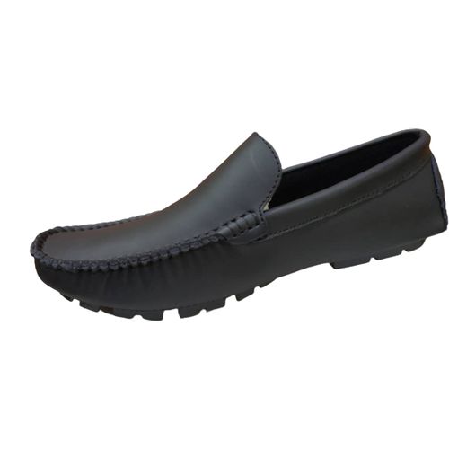 Slip On Moccasins Shoes - Black.