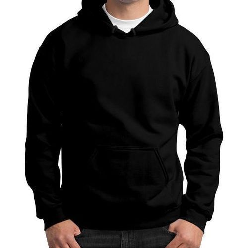 Classic Modern Unisex Hoodie Jumper - Black
