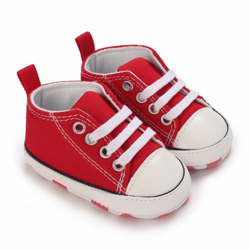 Fashionable Canvas Sports Shoes For Newborns With Soft Soles And Lightweight Walking Shoes