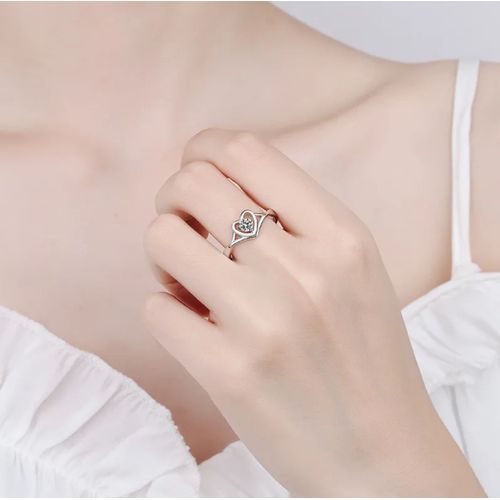 Love Silver Ring Cute Romantic Wedding Ring Love Engagement Rings