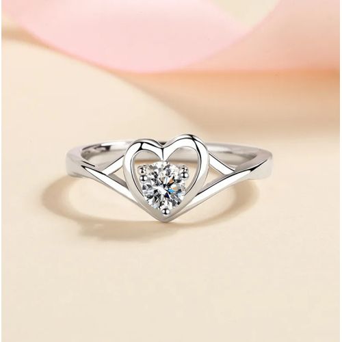 Love Silver Ring Cute Romantic Wedding Ring Love Engagement Rings