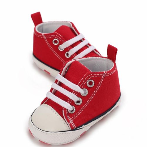 Fashionable Canvas Sports Shoes For Newborns With Soft Soles And Lightweight Walking Shoes