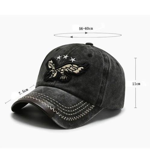 Unisex Retro Cap 3D Eagle Embroidery Baseball Cap Sports Hats