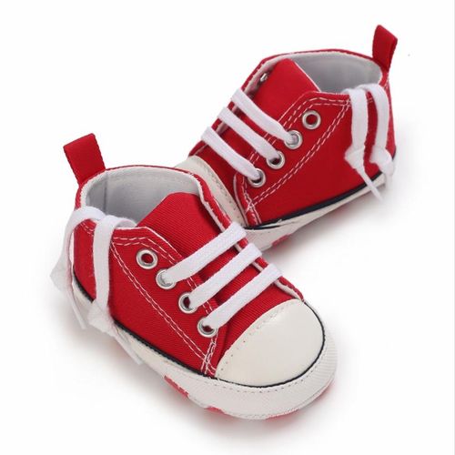 Fashionable Canvas Sports Shoes For Newborns With Soft Soles And Lightweight Walking Shoes