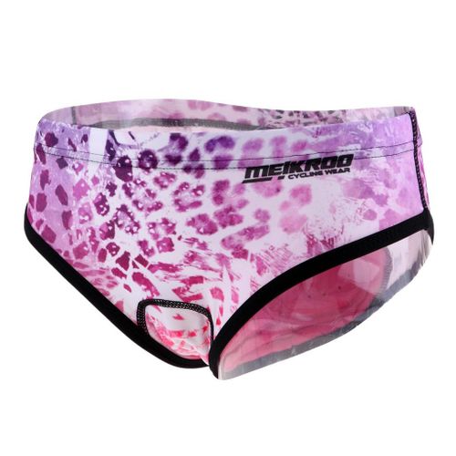 Womens  Shorts D Padded Bike XXL Pink Snow Leopard