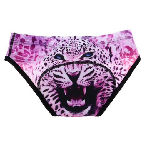 Womens  Shorts D Padded Bike XXL Pink Snow Leopard