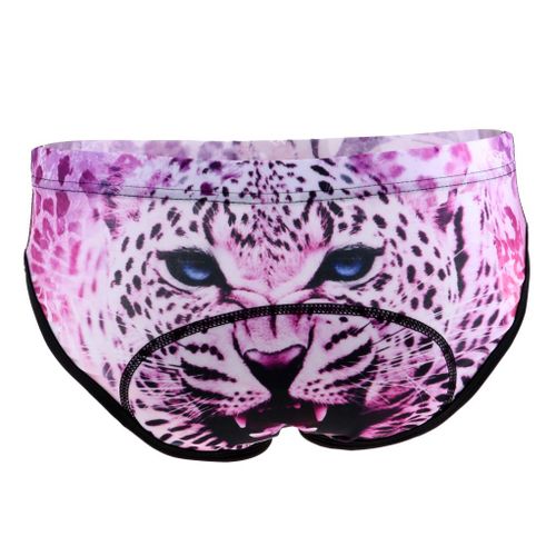 Womens  Shorts D Padded Bike XXL Pink Snow Leopard