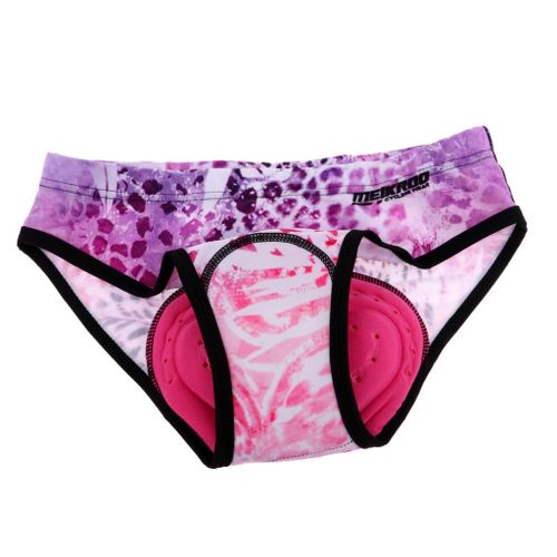 Womens  Shorts D Padded Bike XXL Pink Snow Leopard