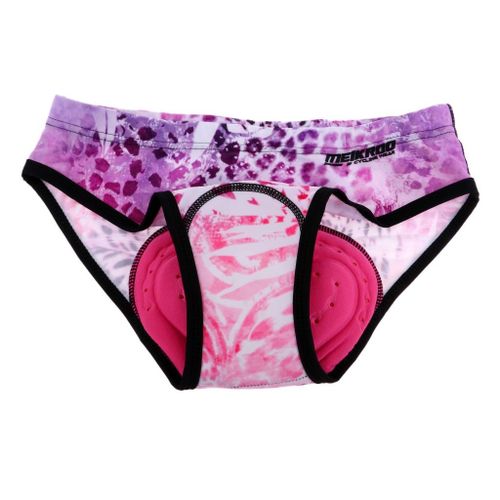 Womens  Shorts D Padded Bike XXL Pink Snow Leopard