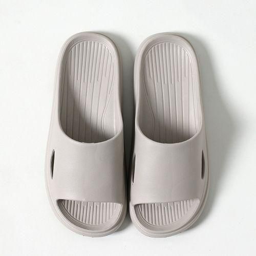 Summer Men's Indoor Home Bathroom Non-slip Platform Sandals Slippers Gray