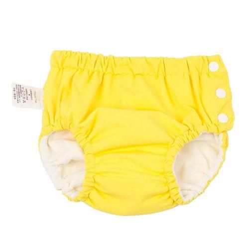 Toddler Baby Girls Boys Swim Nappy Diaper Reusable Yellow for1416KG