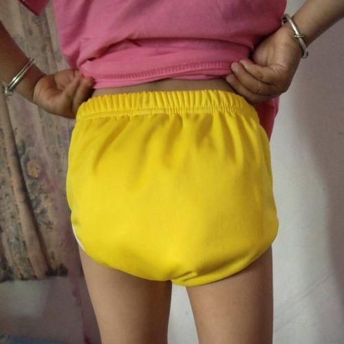Toddler Baby Girls Boys Swim Nappy Diaper Reusable Yellow for1416KG