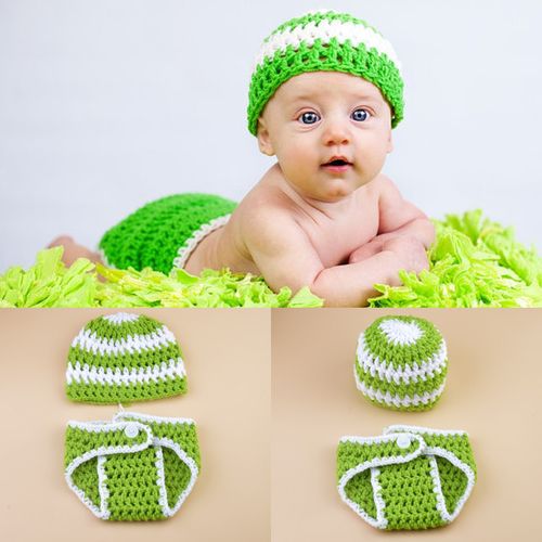 Latest Crochet Baby Photography Props Knitted Baby Boy Girl
