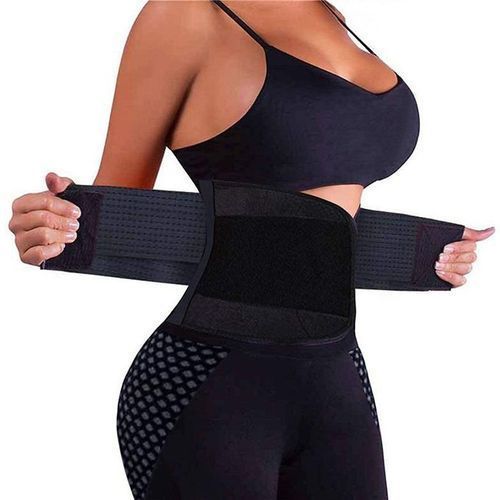 Tummy Trimmer Waist Trainer Belt - Black