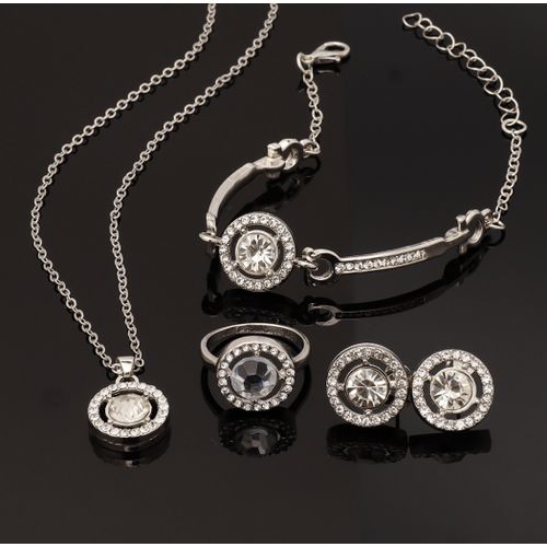 Creative Temperament Personality Bracelet Necklace Earrings Ring Jewelry