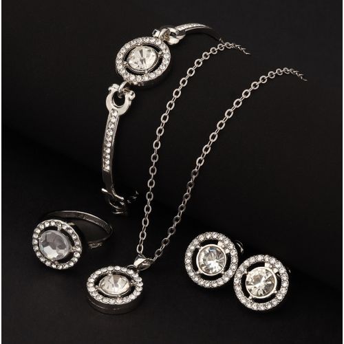 Creative Temperament Personality Bracelet Necklace Earrings Ring Jewelry